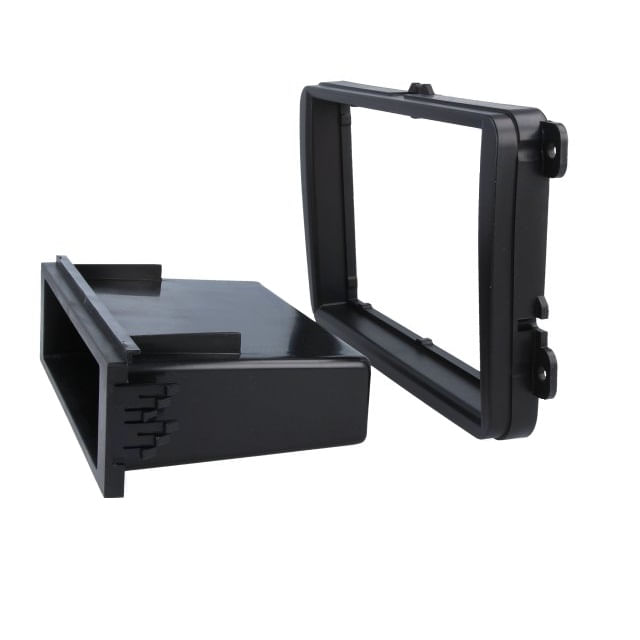 Cadru radio, rama adaptoare radio pentru seat / scoda / volkswagen, negru - imagine 3